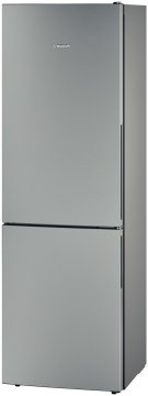 Bosch KGV36VE32S frigorifero con congelatore Libera installazione 307 L Cromo, Grigio, Metallico