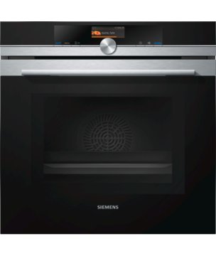 Siemens HM636GNS1 forno 67 L Nero, Acciaio inossidabile