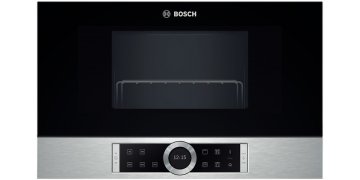 Bosch BER634GS1 forno a microonde Da incasso Microonde con grill 21 L 900 W Nero, Argento