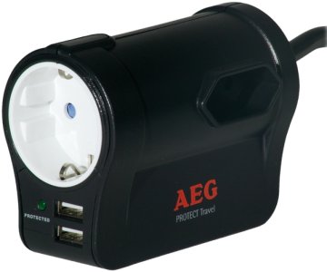 AEG Protect Travel Nero 3 presa(e) AC 230 V