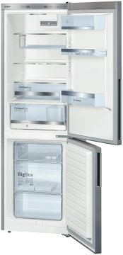 Bosch KGE36BL41 frigorifero con congelatore Libera installazione 302 L Acciaio inossidabile