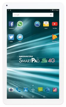 Mediacom SmartPad 10.1 S2 4G 16 GB 25,6 cm (10.1") Mediatek 1 GB Android 5.1 Bianco