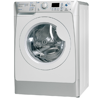 Indesit PWDE 7125 lavatrice Caricamento frontale 7 kg 1200 Giri/min Argento, Bianco