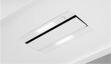 NOVY 874 cappa aspirante Integrato a soffitto Trasparente, Bianco 470 m³/h