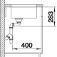 BLANCO SUPRA 400-U Lavello sottopiano Quadrato Stainless steel 5