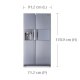 Samsung RS7778FHCSL frigorifero side-by-side Libera installazione 543 L Acciaio inossidabile 10