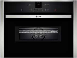 Neff C17MR02N0 forno 45 L 3650 W Nero, Acciaio inox