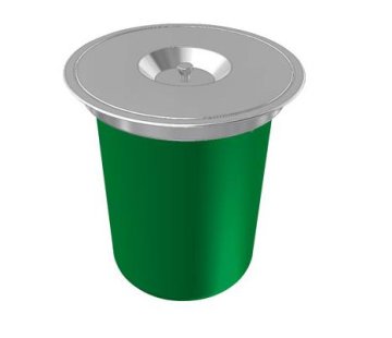 Franke Flush-M F12 12 L Rotondo Verde, Acciaio inox