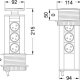 Franke Evoline prolunghe e multiple 3 presa(e) AC Nero 3