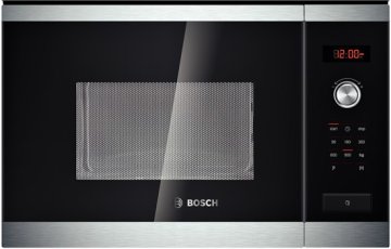 Bosch HMT84M654 forno a microonde Da incasso 25 L 900 W Nero, Argento