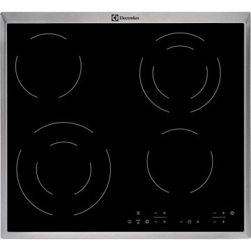 Electrolux EHF6342XOK piano cottura Nero Da incasso Ceramica 4 Fornello(i)