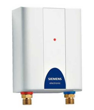 Siemens DE08111 scaldabagno Verticale Senza serbatoio (istantaneo) Bianco