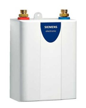 Siemens DE08101 scaldabagno Verticale Senza serbatoio (istantaneo) Bianco