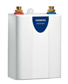 Siemens DE05101 scaldabagno Verticale Senza serbatoio (istantaneo) Bianco