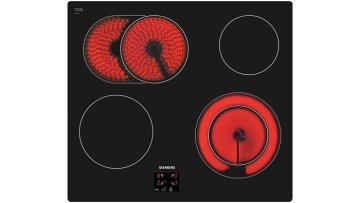 Siemens EF601HN17 piano cottura Nero Da incasso Ceramica 4 Fornello(i)