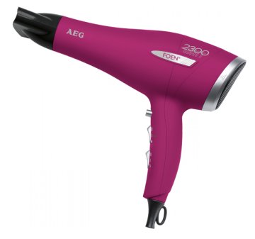 AEG HT 5580 asciuga capelli 2300 W Lillà, Argento