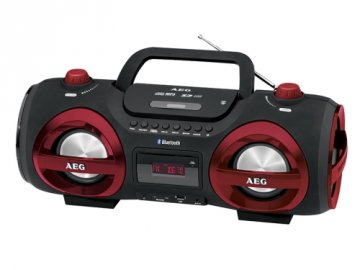 AEG SR 4359 BT Digitale PLL Nero, Rosso Riproduzione MP3