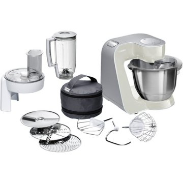 Bosch MUM58L20 robot da cucina 1000 W 3,9 L Grigio, Acciaio inox, Bianco