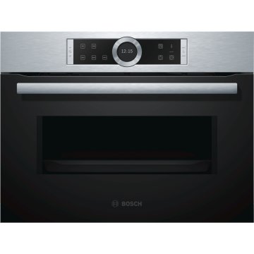 Bosch Serie 8 CFA634GS1 forno a microonde Da incasso 36 L 900 W Nero, Acciaio inox