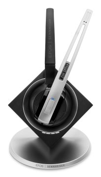 EPOS | SENNHEISER IMPACT DW Office ML - UK Auricolare Wireless A clip, A Padiglione, Passanuca Ufficio Nero, Argento