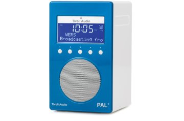 Tivoli Audio PAL+ Portatile Digitale Blu, Bianco