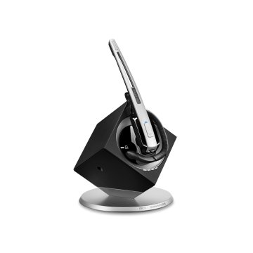 EPOS | SENNHEISER IMPACT DW Office PHONE - EU Auricolare Wireless A clip, A Padiglione, Passanuca Ufficio Nero, Argento