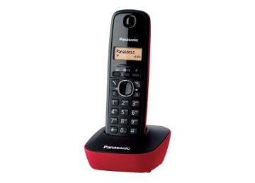 Panasonic KX-TG1611 Telefono DECT Identificatore di chiamata Nero, Rosso