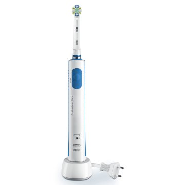 Oral-B PRO 80265146 spazzolino elettrico Adulto Spazzolino rotante-oscillante Blu, Bianco