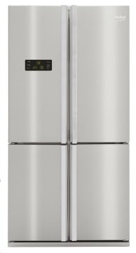 Beko GNE114612X frigorifero side-by-side Libera installazione 565 L Grigio, Acciaio inossidabile