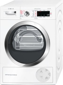 Bosch Serie 8 WTW855R8IT asciugatrice Libera installazione Caricamento frontale 8 kg A++ Bianco