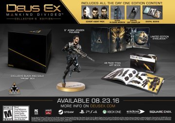 PLAION Deus Ex: Mankind Divided - Collector's Edition, Xbox One Collezione Inglese