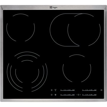 Electrolux KT6421XE piano cottura Nero, Argento 4 Fornello(i)