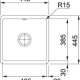 Franke Kubus KBK 110-40 Lavello montato su piano Quadrato Ceramica 3