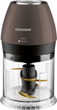 Grundig CH 6280 G tritaverdure elettrico 0,5 L 450 W Nero, Quarzo metallizzato, Acciaio inossidabile