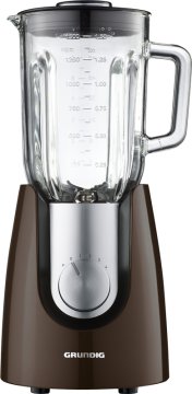 Grundig SM 7280 G 1,5 L Frullatore da tavolo 600 W Nero, Marrone, Grigio, Acciaio inox, Trasparente