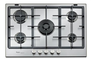 Whirlpool GMF7522IXL Acciaio inox Da incasso Gas 5 Fornello(i)