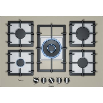 Bosch Serie 6 PPQ7A8B90 piano cottura Nero, Crema Da incasso Gas 5 Fornello(i)