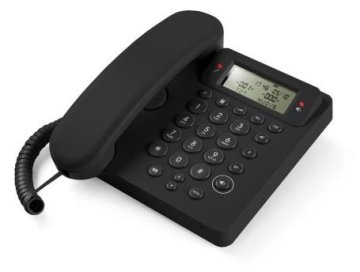 Nilox NXTFE01 telefono Telefono analogico Identificatore di chiamata Nero