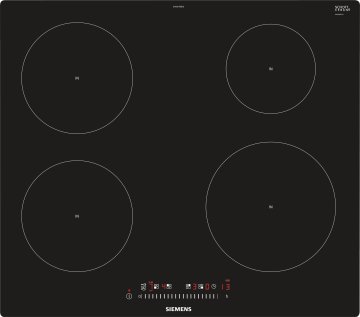 Siemens EH601FEB1E piano cottura Nero Da incasso Piano cottura a induzione 4 Fornello(i)
