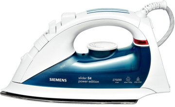 Siemens TB56240 ferro da stiro Ferro a vapore Titanio 2750 W Blu, Bianco