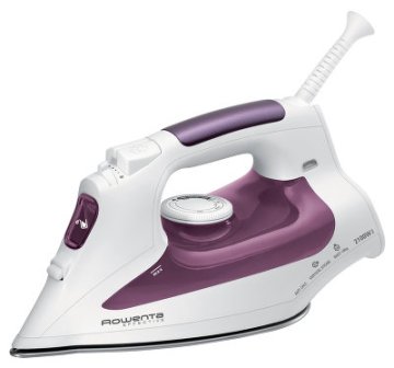 Rowenta DW1020 ferro da stiro Ferro da stiro a secco e a vapore Acciaio inossidabile 2100 W Viola, Bianco