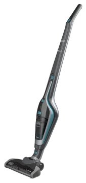 Nero & Decker SVA420B scopa elettrica Aspirapolvere a bastone 2 in 1 Secco Senza sacchetto Blu, Titanio