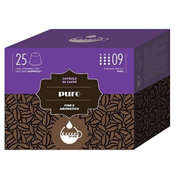 Gocce di caffè Puro Capsule caffè Tostatura scura 25 pz