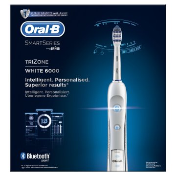 Oral-B TriZone 6000 Adulto Spazzolino TriZone Bianco