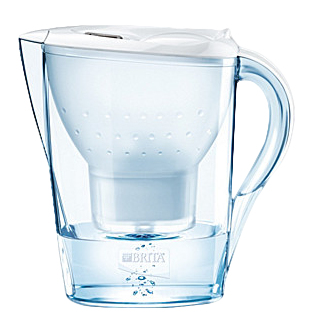 Brita Marella Caraffa filtrante 2,4 L Trasparente, Bianco