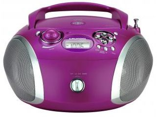 Grundig RCD 1445 USB Digitale FM, PLL Viola, Argento Riproduzione MP3