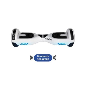 Nilox 30NXBK65BT002 hoverboard Monopattino autobilanciante 10 km/h 4300 mAh Nero, Bianco