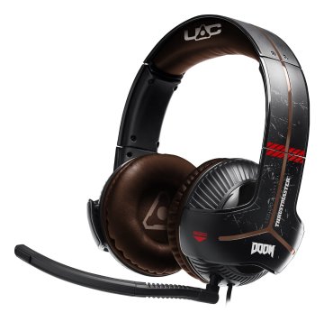 Thrustmaster Y-350X Doom Auricolare Cablato A Padiglione Giocare Nero, Marrone