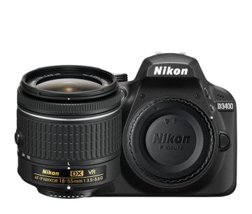 Nikon D3400 + 18-55mm VR + 8GB SD Kit fotocamere SLR 24,2 MP CMOS 6000 x 4000 Pixel