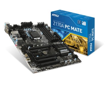 MSI Z170A PC Mate Intel® Z170 LGA 1151 (Socket H4) ATX